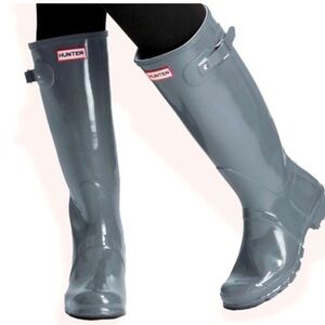 Hunter Wellies Women's Original Tall Gloss Rain Boots